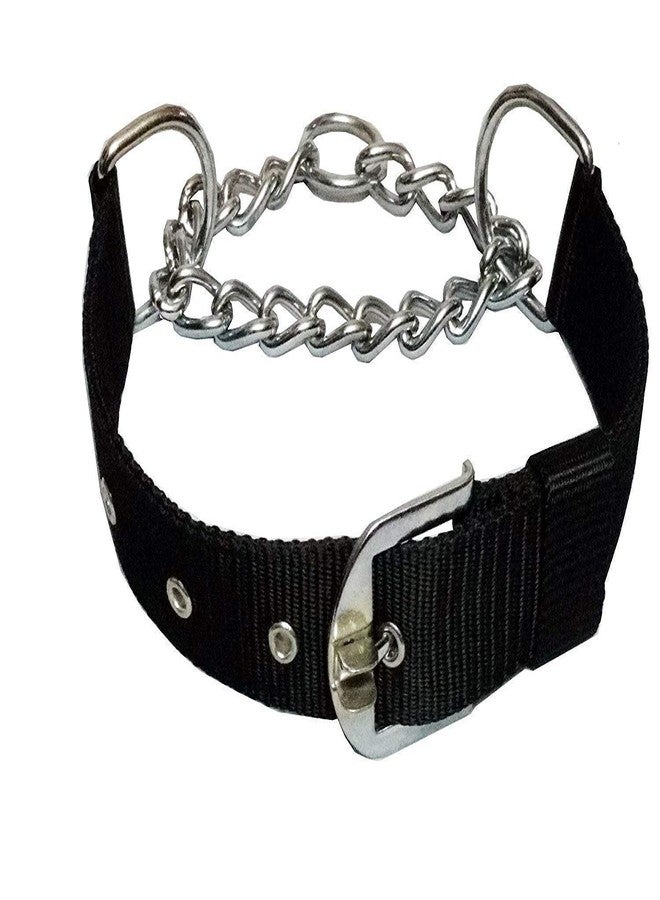 Smart Pups Half Collar Half Chain with 8no Chain Combo Pack Colour in (Black) - Image 4